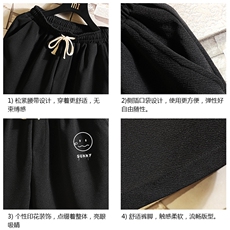 MK37072-P15冰丝短裤男士大码宽松休闲五分裤男运动中裤砖墙挂拍，男装休闲裤，电商A040A