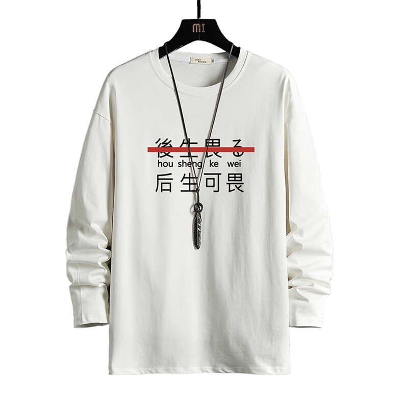 TX3028-P28加绒款-P35纯长袖t恤男大码圆领打底衫体恤网格,男装T恤,电商A040A