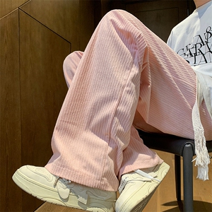 8XL-M 秋款特大码胖子运动裤灯芯绒卫裤男9028P45控58图片