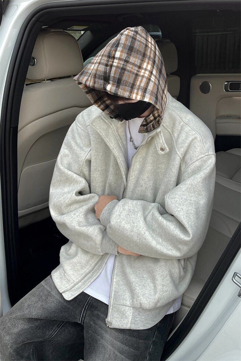 (自家图)冬装新款5呢子短款可拆卸帽cleanfit呢料棉衣TBMY01-P115,男装棉衣,星座1315