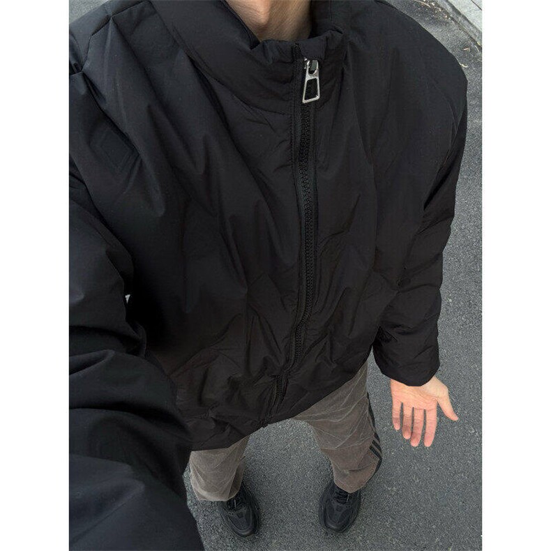 现货美式棉衣男冬季加厚菱形格棉服ins情侣宽松棉袄外套WL10-P88,男装棉衣,星座1008
