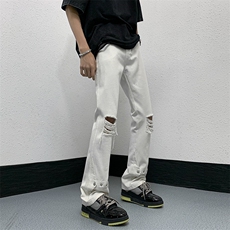 夏季美式高街破洞铆钉牛仔裤货号K750P60，男装牛仔裤，电商A063