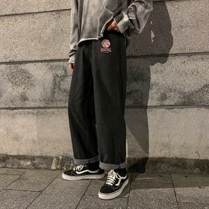 NK44237-P38直筒牛仔裤男士大码宽松九分裤男休闲长裤子男,男装休闲裤,电商A040