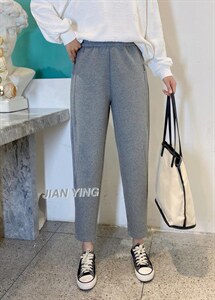 2021新面料休闲裤超舒服两色M一XXL,女装休闲裤,简 影