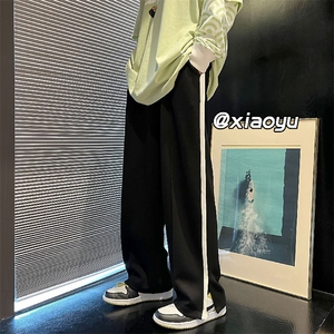 XZ616 秋季新款百搭开叉拖地休闲长裤 TY379 P45控58图片