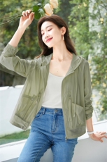 防晒衣女款夏季2025年新款宽松显瘦薄款工装洋气爆款防晒衣短外套，女装防晒衣，以桐