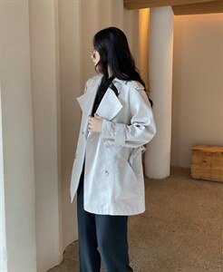 香丽迪秋装新款短款风衣图片