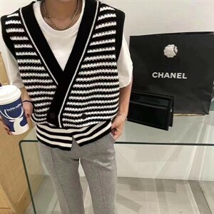 横条背心～图片