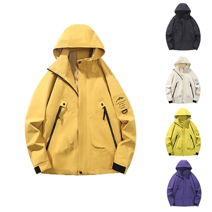 25新款男士山系风连帽工装外套冲锋衣男女防风户外登山服2518-P40图片