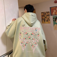 供抖音丶重磅高品棉350克排扣连帽蝴蝶卫衣LW6086-特p58控78，男装卫衣，星座508（原C305）
