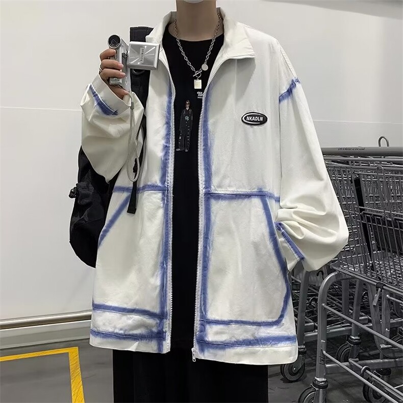 美式外套男春秋设计感夹克秋季新款青少年休闲帅气上衣JW07-P48,男装夹克,星座1008