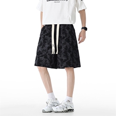 YK86071-P20聚酯纤维美式复古扎染短裤男夏季薄款裤子，男装休闲裤，电商A086-1