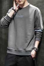 男士长袖t恤青少年套装潮流帅气中学生秋衣小衫秋装卫衣男P25，男装卫衣，星座217-4