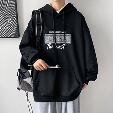！2023春季新款男士连帽卫衣百搭字母印花长袖上衣WY251P38，男装卫衣，电商B220