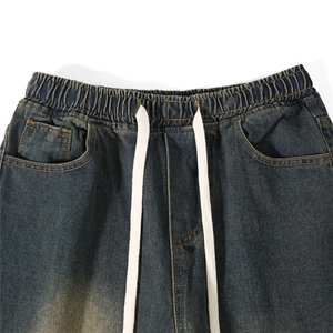 美式复古牛仔裤新款直筒宽松阔腿休闲长裤子K8463-P40【特价】图片