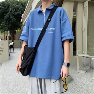 夏季新款POLO杉休闲潮流美式华夫格百搭翻领短袖T恤PL3320-P52图片