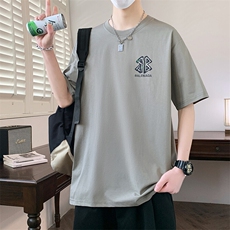 夏季男短袖t恤高品质多工艺发泡印大码T恤衫HF8358-P34，男装T恤，星座1206（原A206）