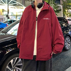 港风夜景时尚连帽冲锋衣夹克A247-F83806P75控98，男装夹克，电商A247