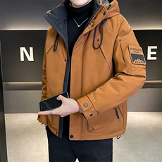 店主风2025年连帽重工机能加厚保暖潮流羽绒服男YR6033-P215，男装羽绒服，电商D240-242