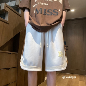 XZ616 夏季新款麂皮绒R星发泡短裤休闲裤 TY819 P45控58图片