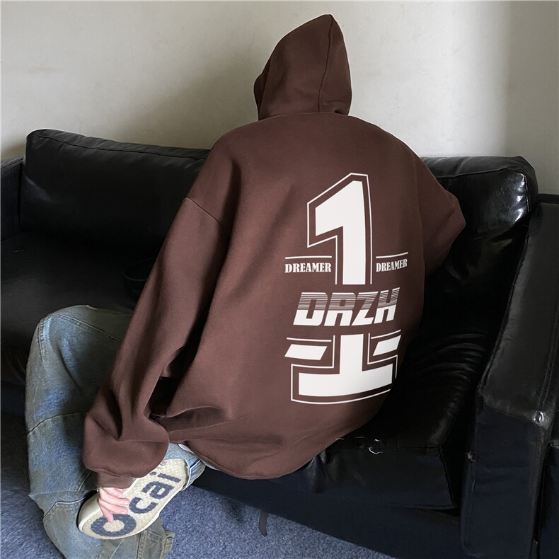 抖音品质秋季新款重磅美式机车风宽松卫衣JK23425特批35-控58,男装工装外套,星座605(原A050)