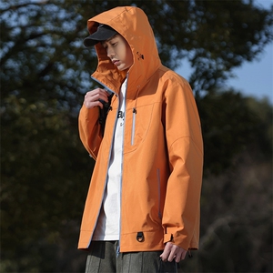 新款男女高品质户外登山服青少年学生冲锋衣夹克外套JK6633-P48图片