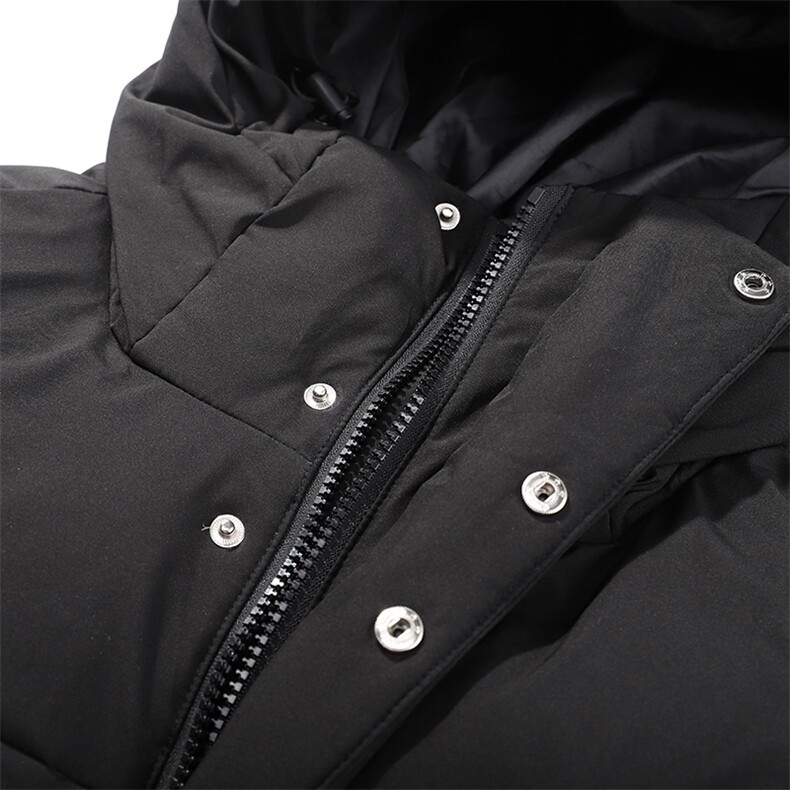 白底平铺长款潮牌连帽学生情侣白鸭绒羽绒服R3505P160,男装羽绒服,星座301D-5(原星座1415）