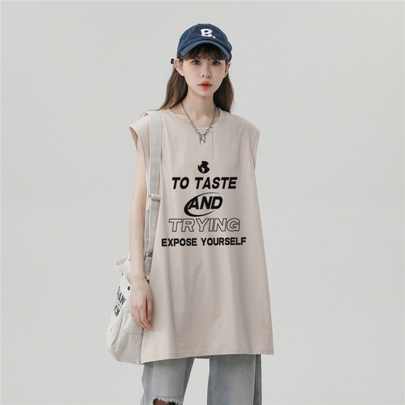 中性风23夏季时尚百搭宽松圆领字母印花纯棉短袖T恤DT507P30控48,男装T恤,A247A