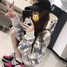 Q93/P47鲨鱼卫衣男女双帽，男装卫衣，星座1506