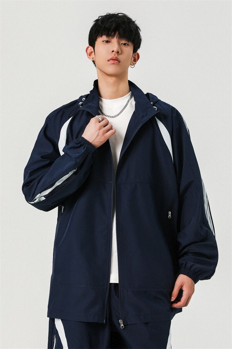 夏季户外撞色拼接UPF50+防晒服防泼水连帽外套A406F6326特P55,男装防晒衣,星座309（原A406）