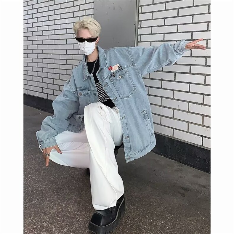 美式牛仔夹克外套潮牌男秋新款GW041P63,男装夹克,星座1116-2
