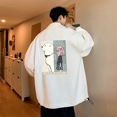 麂皮绒夹克男大码立领褂子外套JK85365-P68加绒款-P78，男装夹克，电商A040
