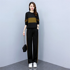 2025年春季休闲/淑女季套装/套裙时尚百搭显瘦气质潮流撞色，女装套装/套裙，梦依杭