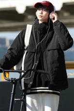 冬上新加棉加厚棉服港风清新连帽棉衣外套男女8318-P130控价178，男装棉衣，电商A441-1
