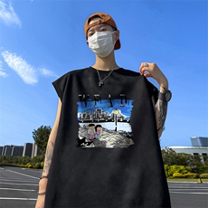 量大优供视频得物直播品230克夏季麂皮绒背心无袖T恤BJ375，男装背心/马甲，电商A486