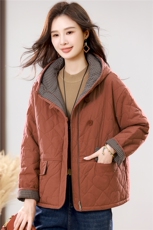 2025冬季时尚休闲夹棉加厚保暖舒适外套，女装棉衣/棉服，独衣靓