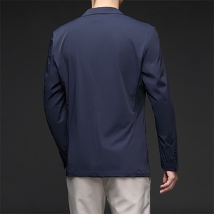 D332707秋冬新款男士西服薄款商务休闲男装外套通勤外衣