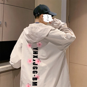 ！港风风衣男短款长袖夹克男休闲外套男上衣男DJK292-P45图片
