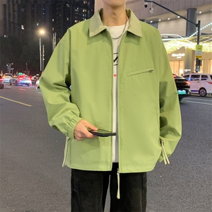 春季新款登山系户外夹克男防水撞色翻领外套男A406JK3501特P70