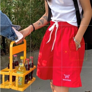美式复古运动短裤夏季男女休闲中裤潮薄款篮球速干五分裤ins潮图片