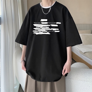 230g重磅纯棉短袖t恤男大码半袖半截袖 DX17445-P20图片