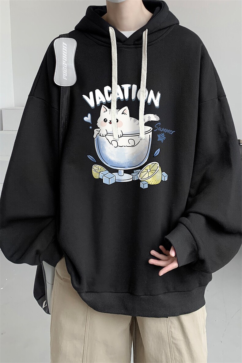 连帽卫衣男大码胖子帽衫大号运动服WY2408-P35,男装卫衣,电商A040
