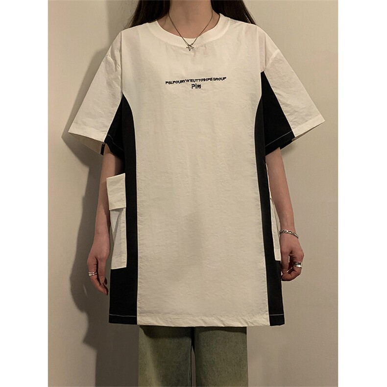 夏季新款男女同款短袖圆领拼色短袖XZ102B-1-T2553P40,男装T恤,星座102B-1