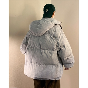 学院风冬装新款连帽加厚棉服外套潮大码学生棉袄外套 D230-P138图片
