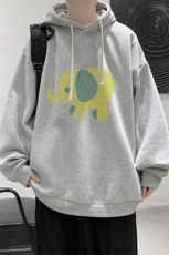 连帽卫衣男大码胖子帽衫大号运动服WY2441-P35，男装卫衣，电商A040