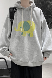 连帽卫衣男大码胖子帽衫大号运动服WY2441-P35图片