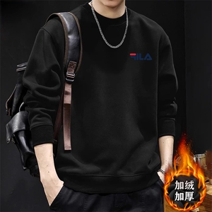 1506-1/WHR10051/P44韩版潮流印花男卫衣轻奢休闲时尚修身圆领图片