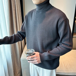 高领毛衣打底衫条纹针织衫 W6006-P45图片