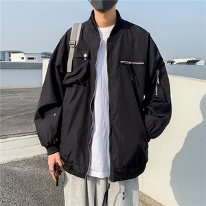 秋冬美式街头重磅机能口袋棒球服棉衣男宽松夹克外套 HJ03图片