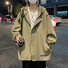 JK41202-P85加棉款-P115纯棉连帽夹克男士大码工装夹克男外套男，男装夹克，电商A040